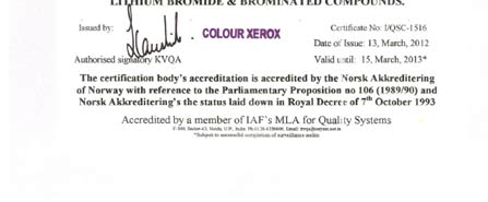 Certification